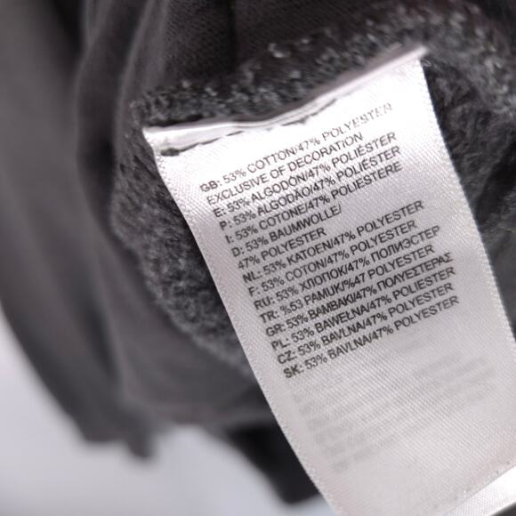 The North Face Hoodie Mens Large Gray Red Big Logo Outdoor Long Sleeve Pullover - Picture 9 of 11